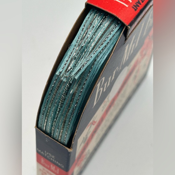 Vintage Box of Bur-Mil Bows Instant Bow Ribbon Blue Yellow Green Lot of 3 - Picture 9 of 9